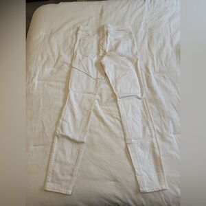 Hollister White Skinny Jeans Solid Denim